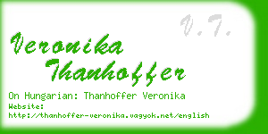 veronika thanhoffer business card